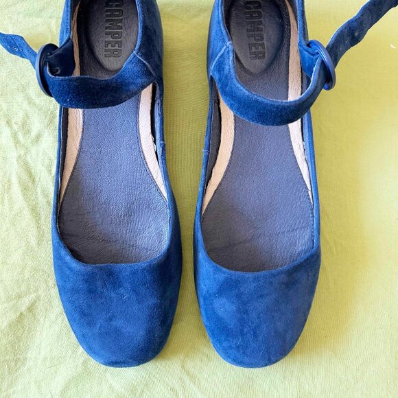 Suede Camper Ballerina Shoes - Picture 2 of 5